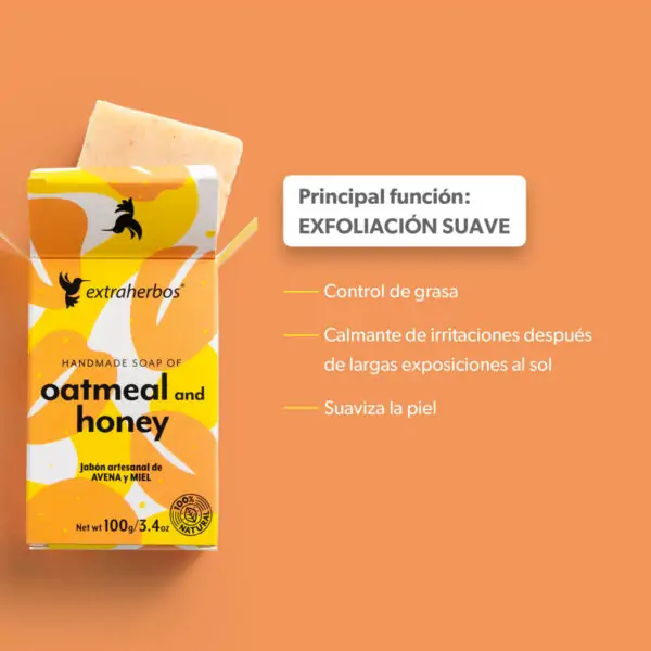 Pack 3 Jabones de Avena y Miel - Image 4